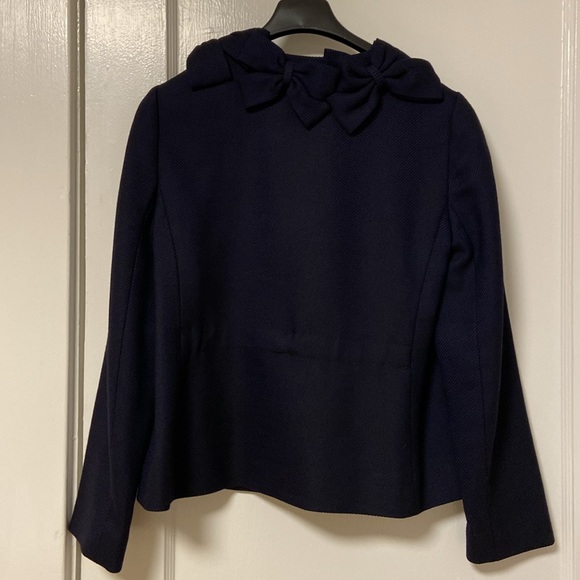 Rebecca Taylor Blazer with Bows - Navy - Size 2 - Picture 3 of 8